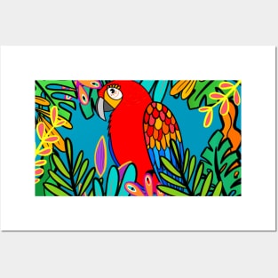 Macaw Posters and Art